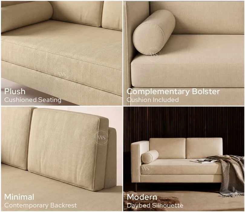 Michael Chaise Lounge (Cotton, Irish Cream) - image 4