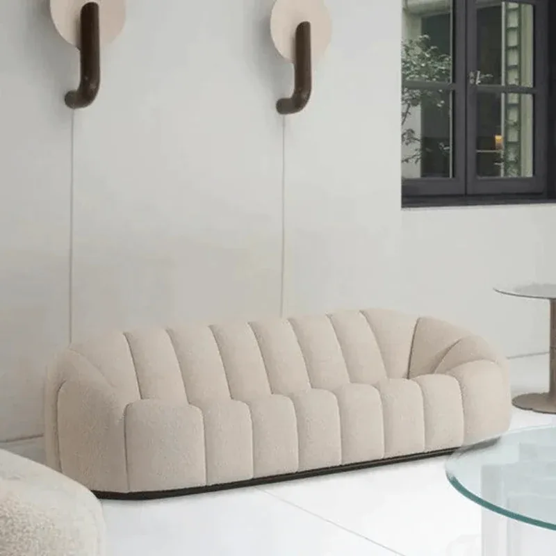 3 Seater Fabric Sofa (Elara, Off White) - image 4