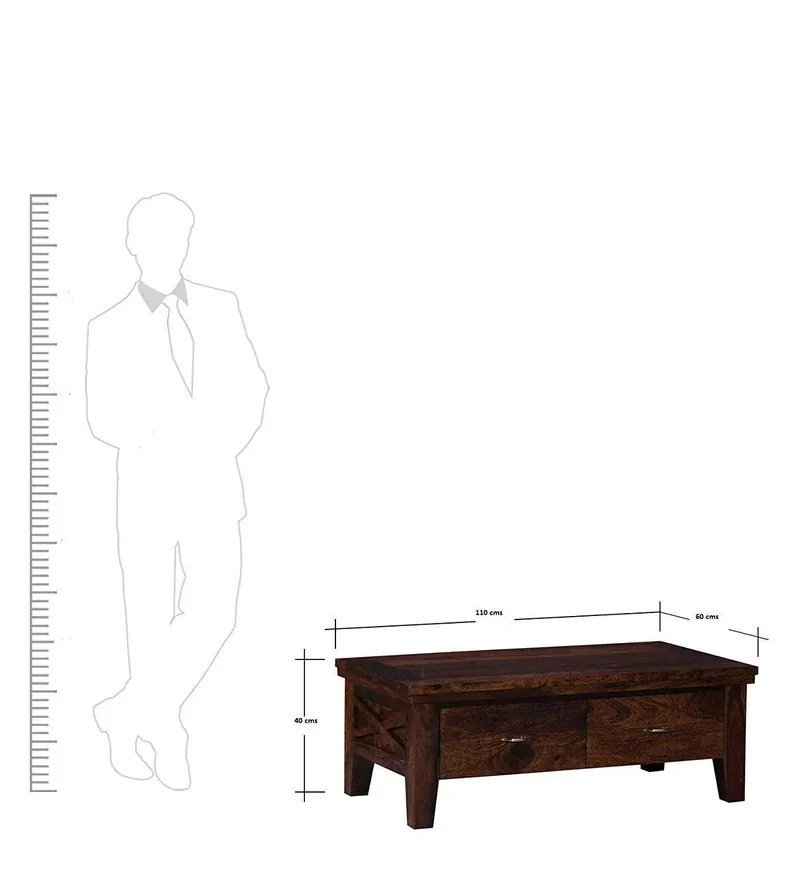 Wooden Handmade Solid Sheesham Wood Coffee Table - image 6